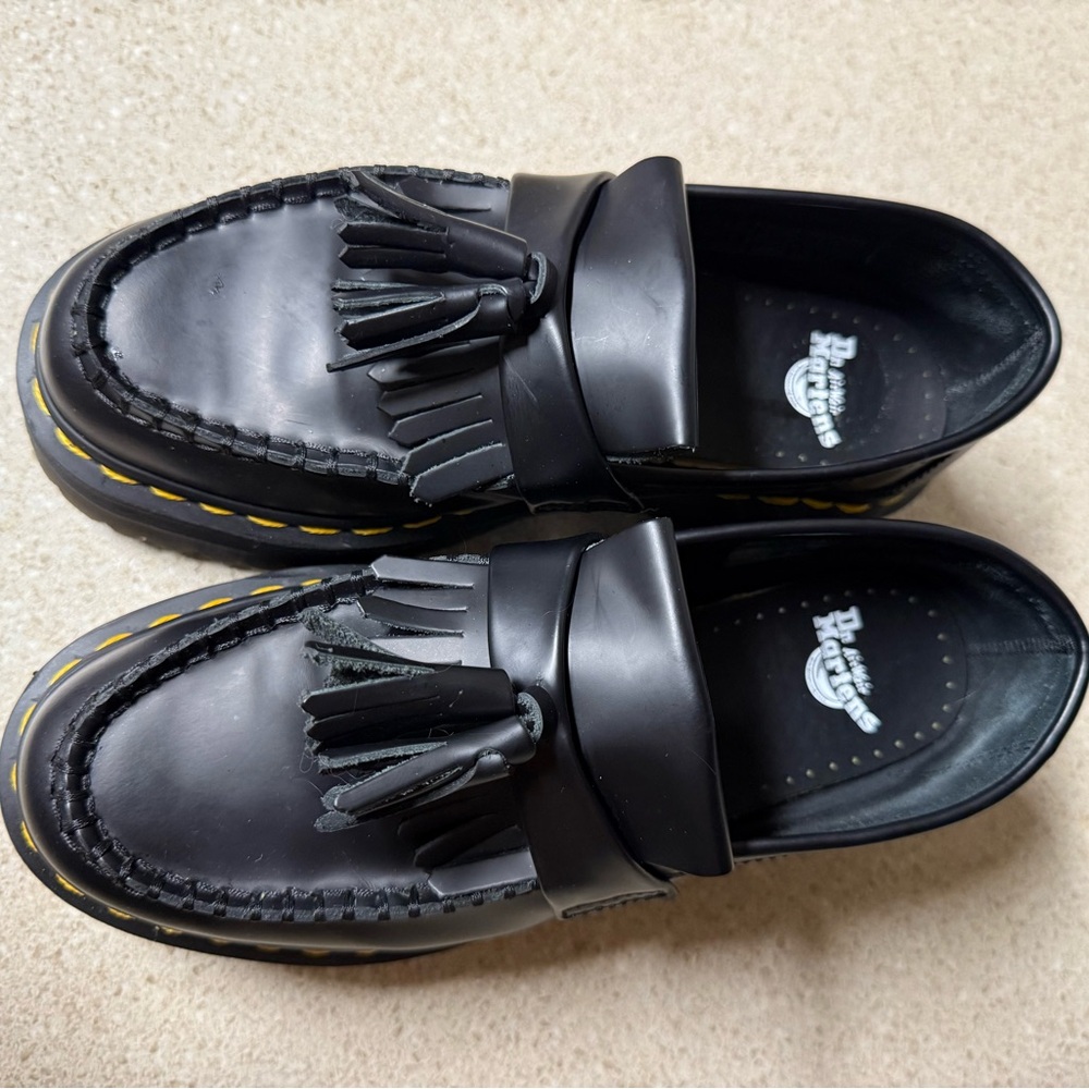 Dr. Martens Black Tassel Loafers